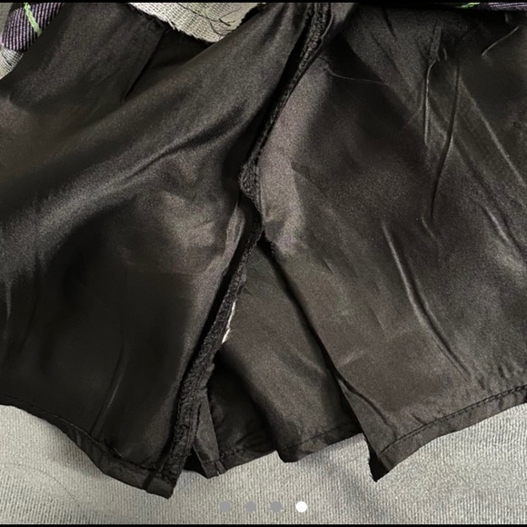 Y2K Purple Tartan Plaid Mini Skirt - Picture 4 of 4